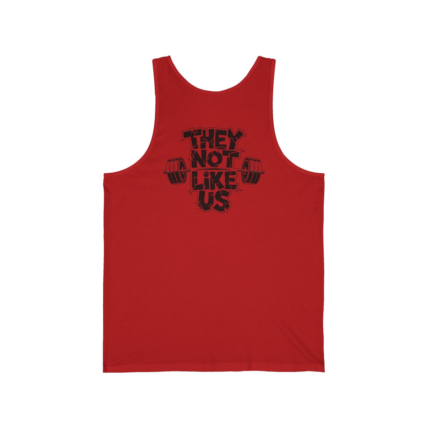 Unisex Fitness Tank Top - Chisel Street Fitness & They Not Like Us Graphic