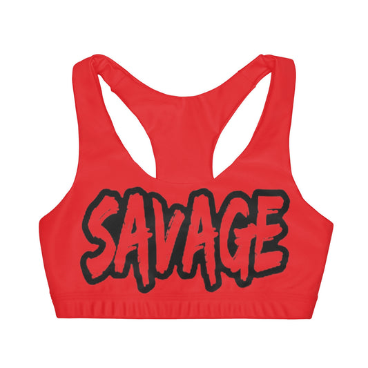 Girls' Double Lined Seamless Sports Bra (AOP)