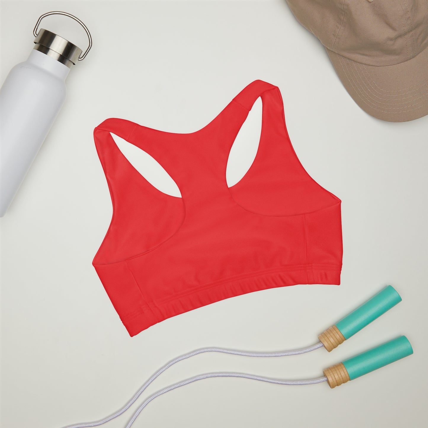 Girls' Double Lined Seamless Sports Bra (AOP)